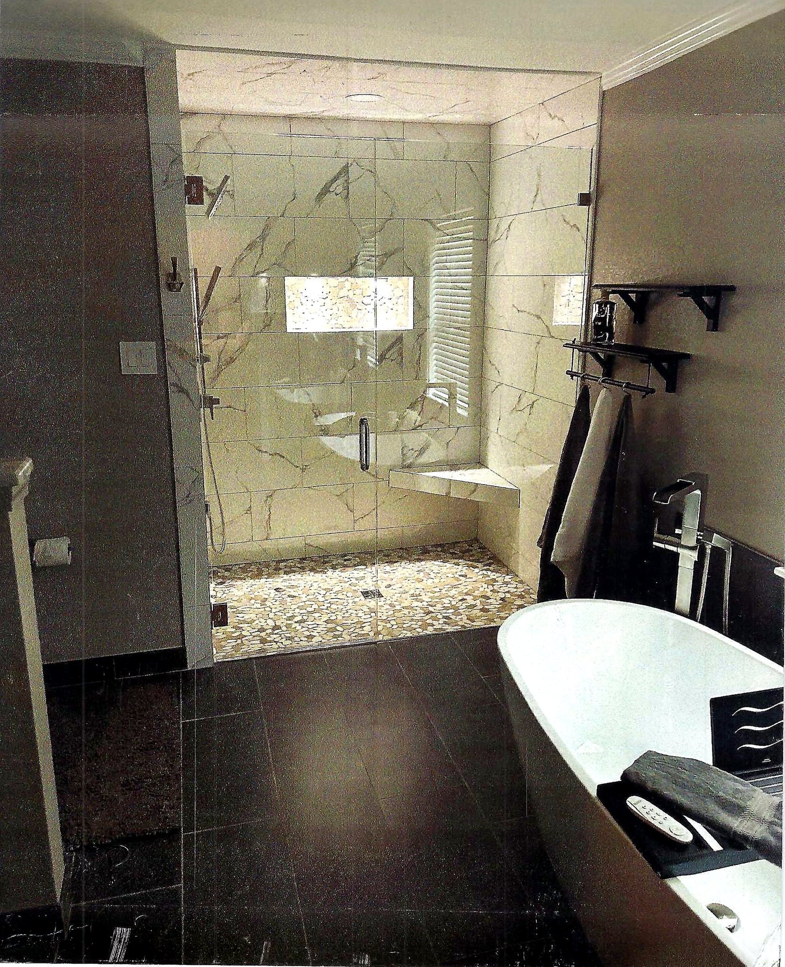 Bathroom tile installation by Kyle the Tile Guy