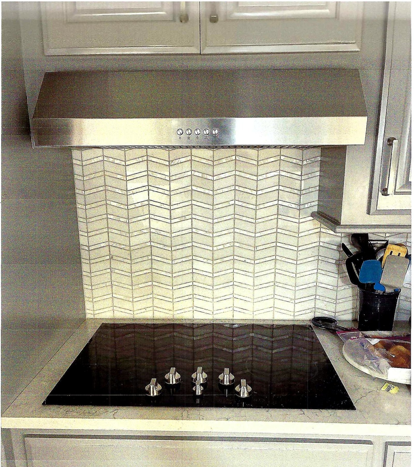 Kitchen backsplash project by Kyle the Tile Guy