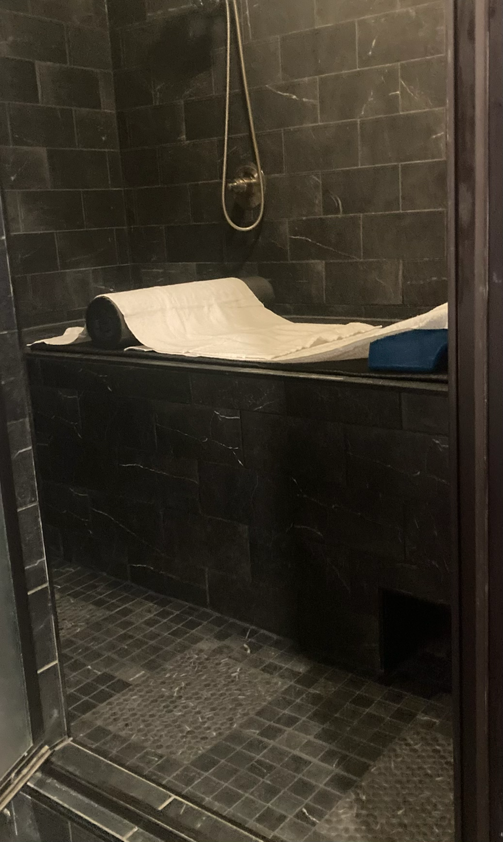 Wet room shower view by Kyle the Tile Guy